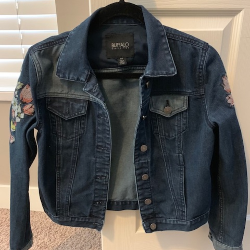 Buffalo David Bitton Denim Embroidered Jacket S
